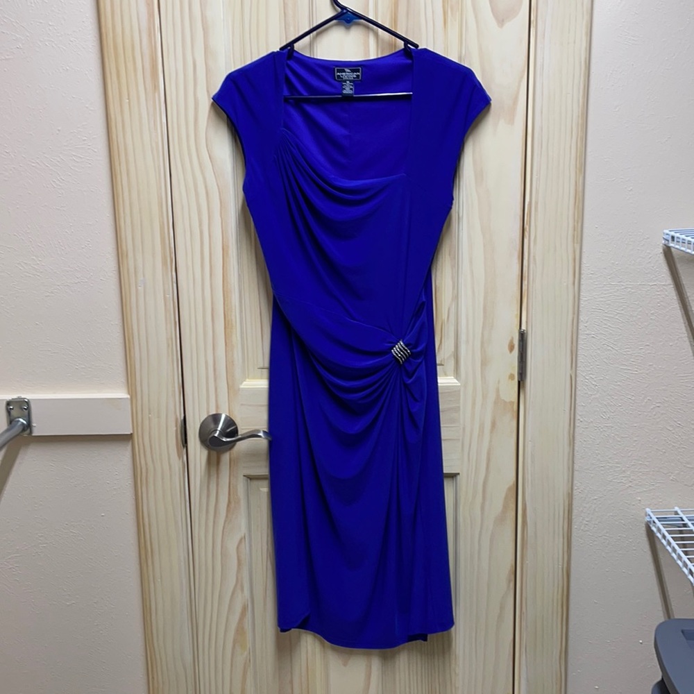 Royal blue cocktail dress